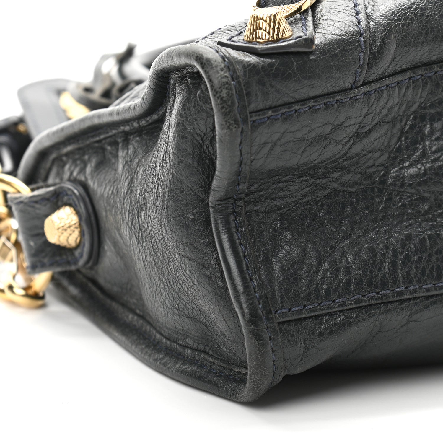 Balenciaga Agneau Giant 12 Gold Hardware Mini City Anthracite 9 of 10