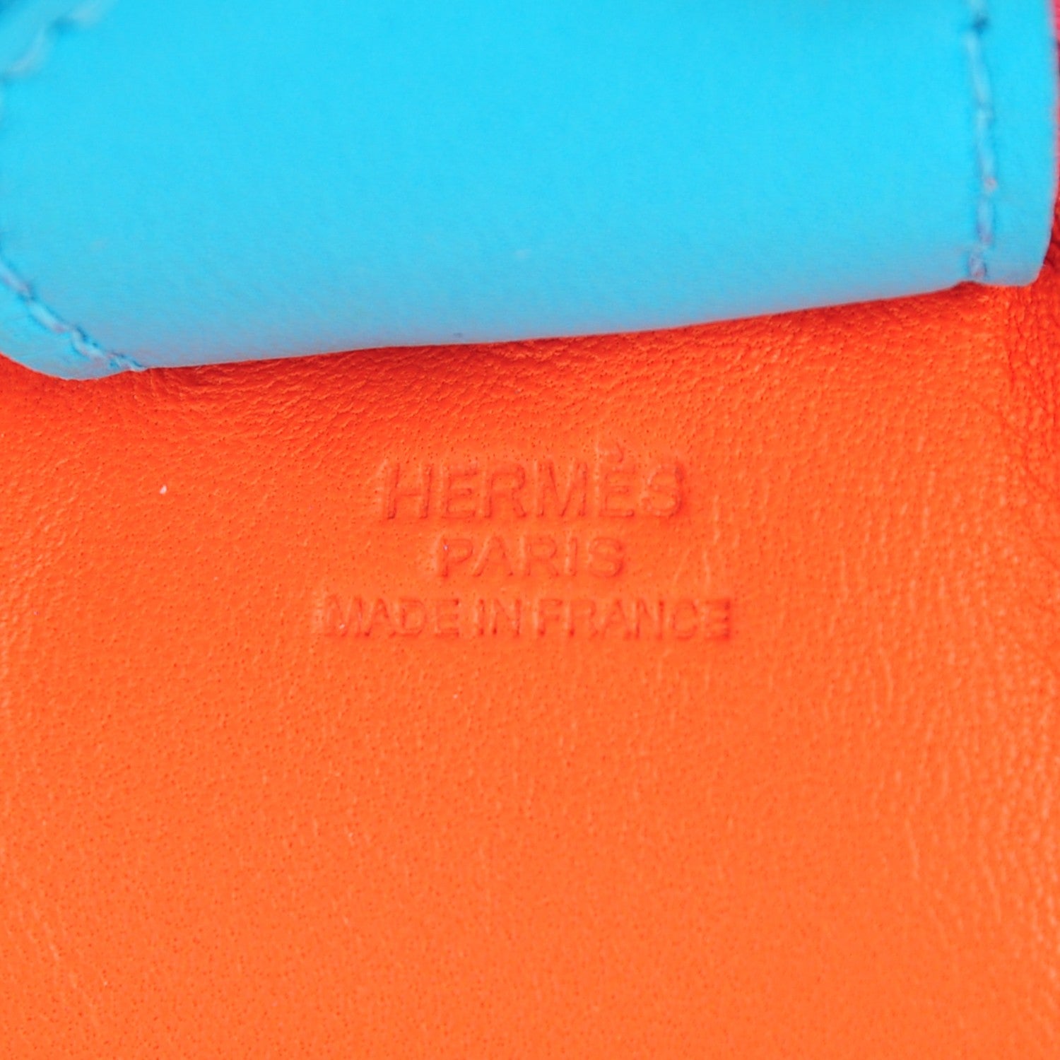 Hermes Milo Lambskin Grigri Rodeo Horse Bag Charm GM Rose Azalee Orange Poppy 4 of 5