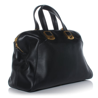 Fendi Leather Large Chameleon Duffel Black 3 of 8