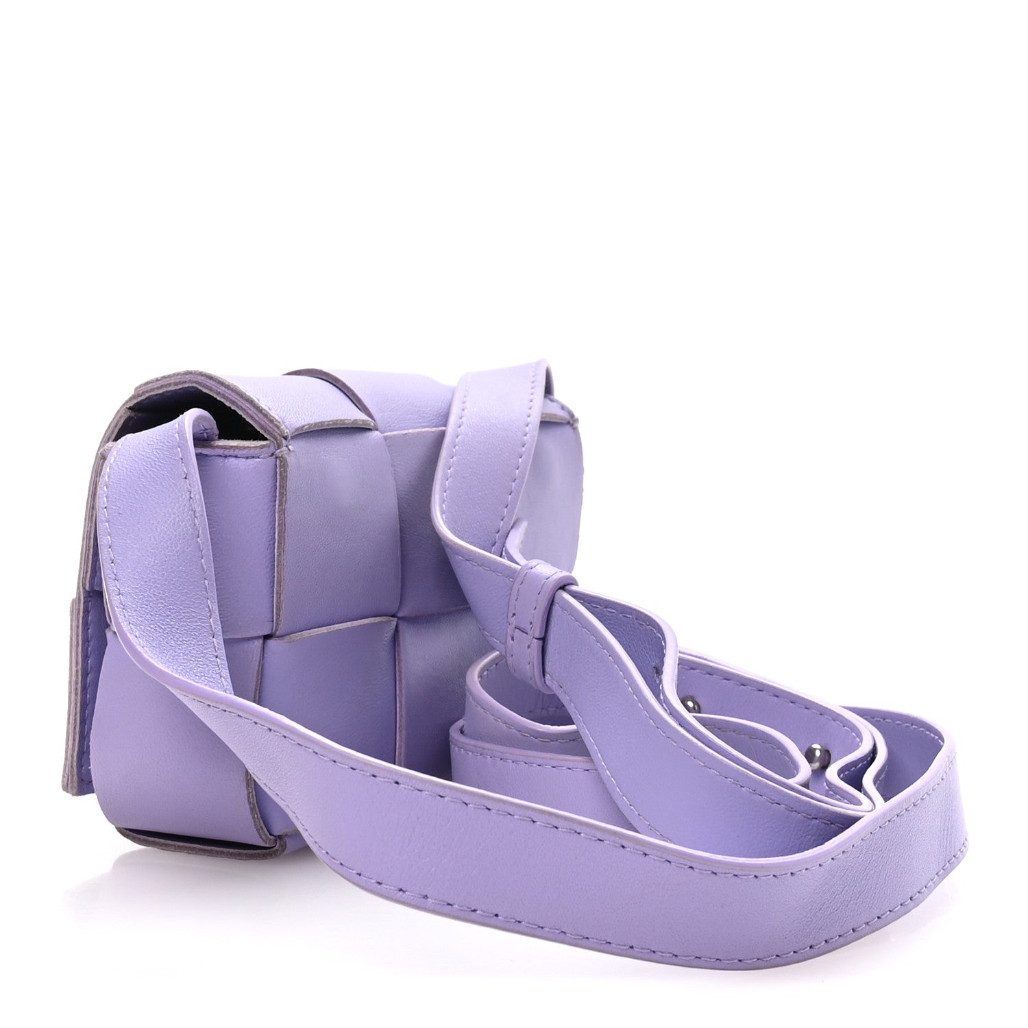 Bottega Veneta Lambskin Maxi Intrecciato Extra Mini Cassette
