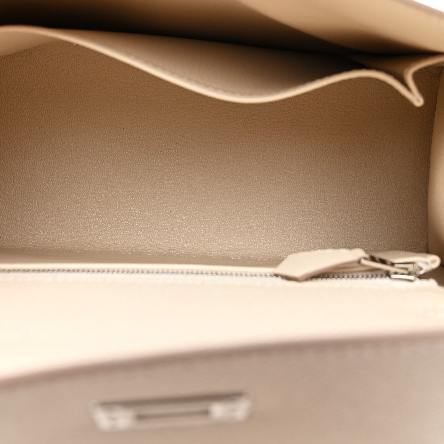 Hermes Epsom Kelly Sellier 25 Craie 5 of 11