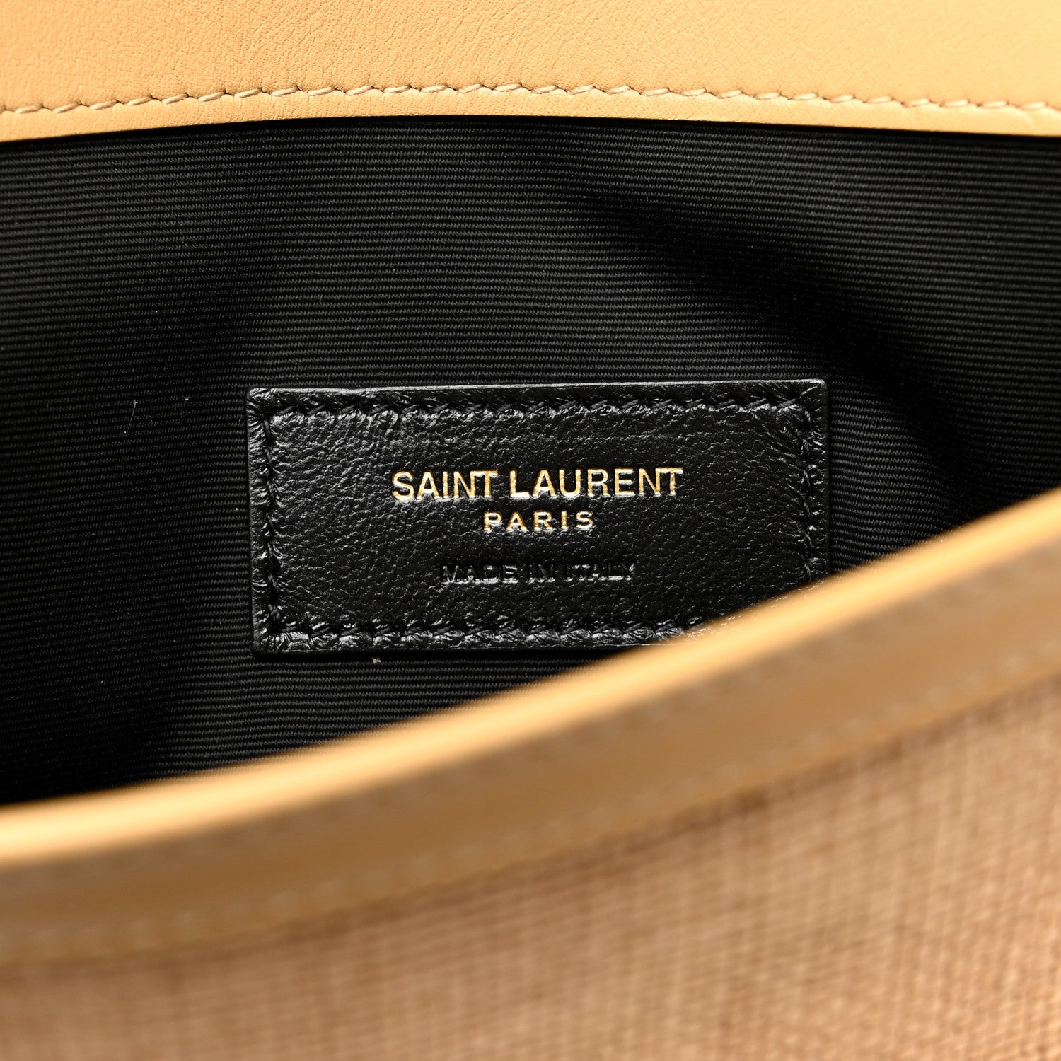 Saint Laurent Micro Raffia Uptown Pouch Natural Hay Blush 6 of 8