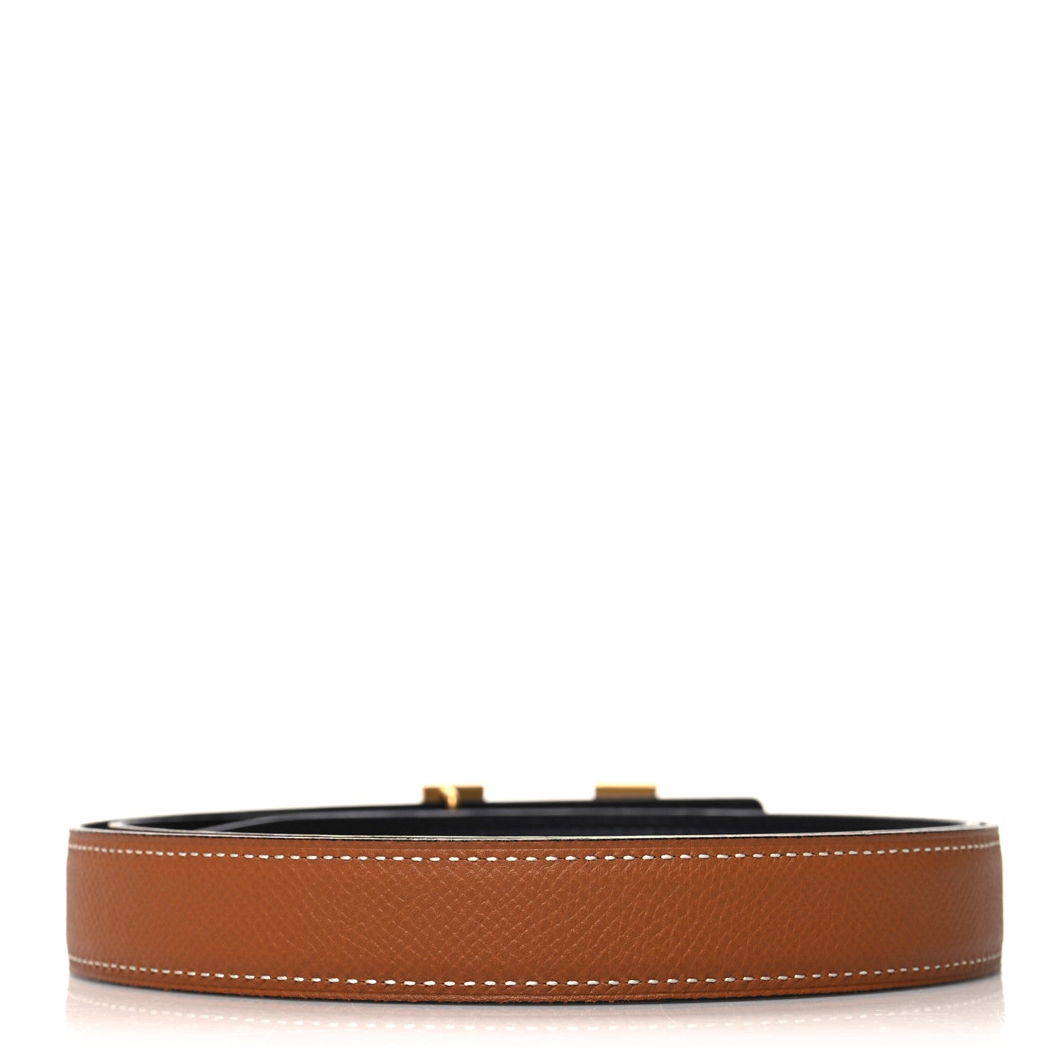Hermes Epsom Swift 24mm Mini Constance Guilloche H Belt 90 36 Black Gold 2 of 5