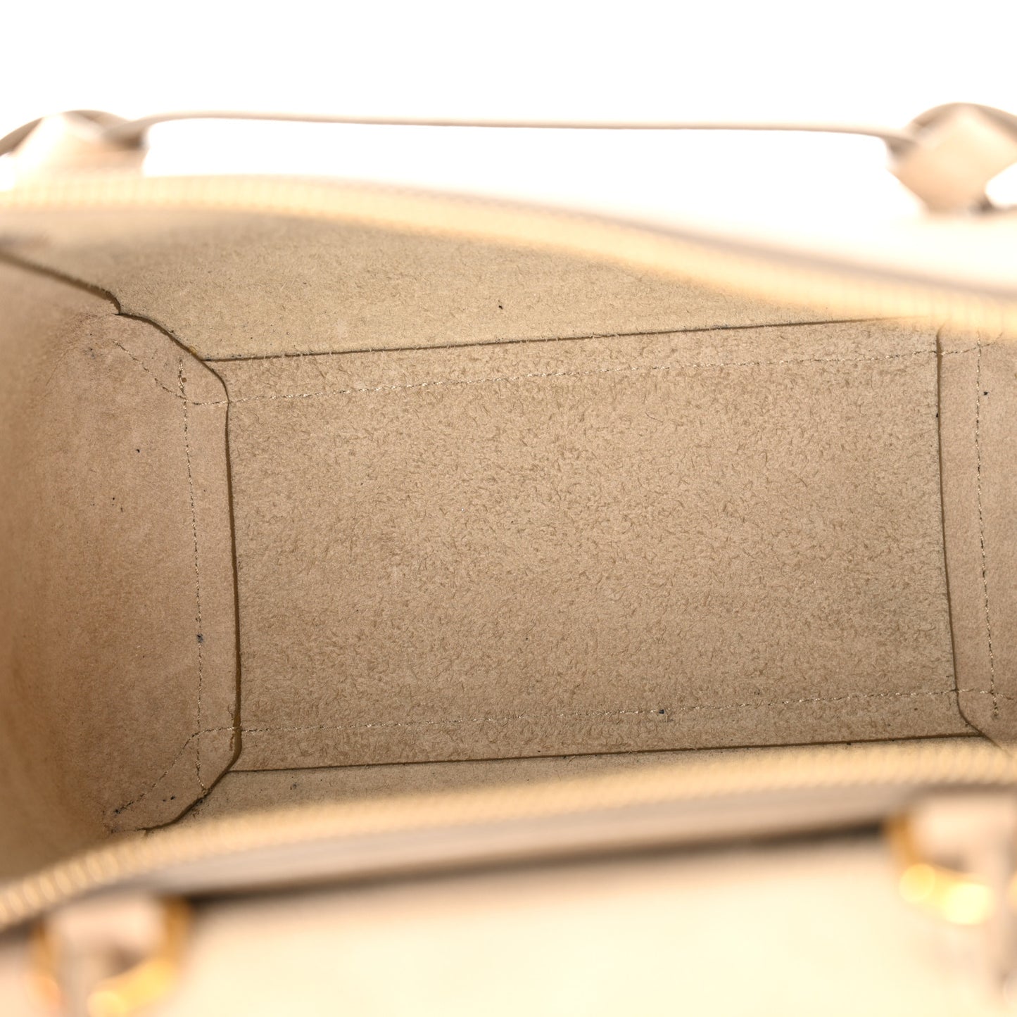 Grained Calfskin Nano Belt Bag Light Taupe