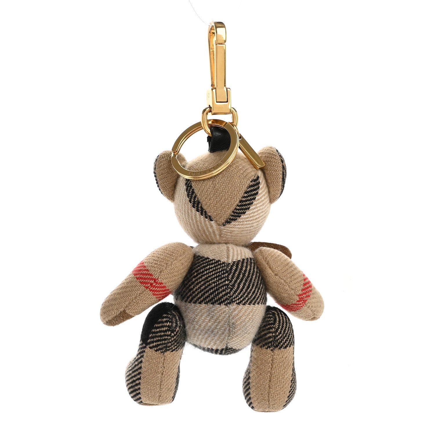 Burberry Cashmere Check Thomas Bear Keychain Charm 2 of 7