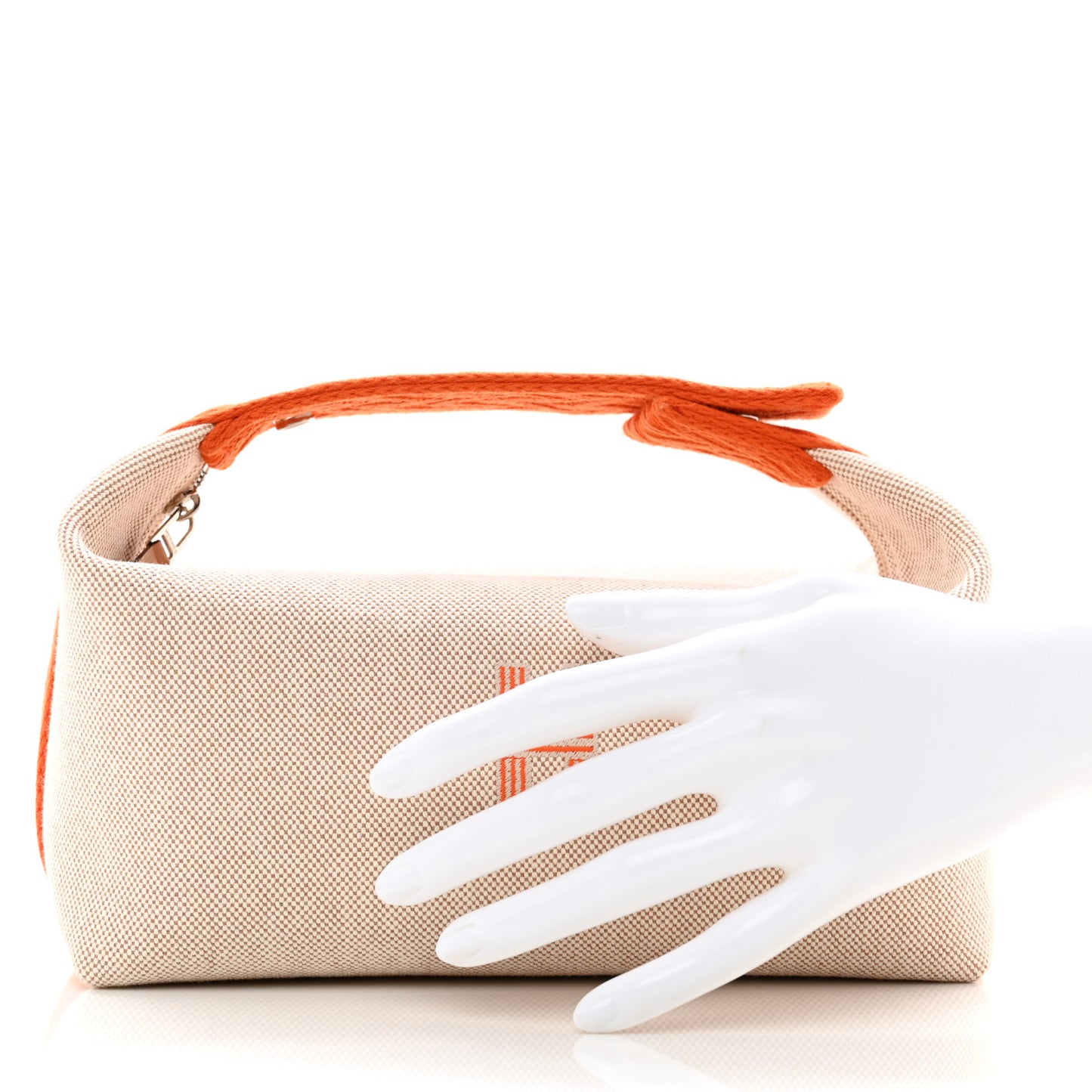 Canvas Small Bride-A-Brac Pouch Natural Orange