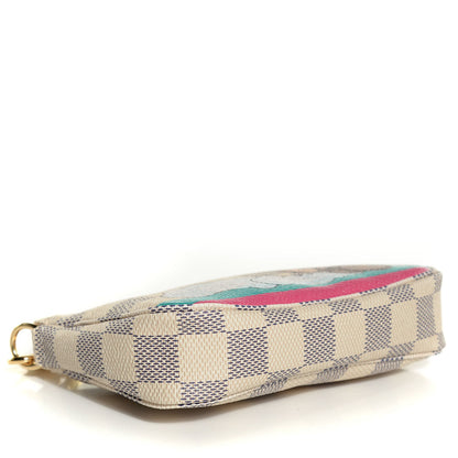 Louis Vuitton Damier Azur 2015 Christmas Animation Mini Pochette Accessories 4 of 8