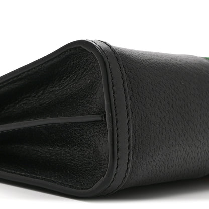 Gucci Calfskin GG Web Small Ophidia Chain Shoulder Bag Black 10 of 11