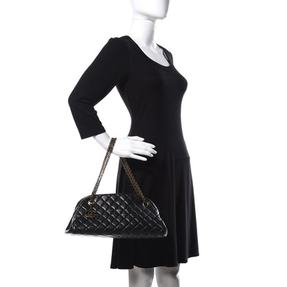 Chanel Lambskin Quilted Medium Just Mademoiselle Black 2 of 19