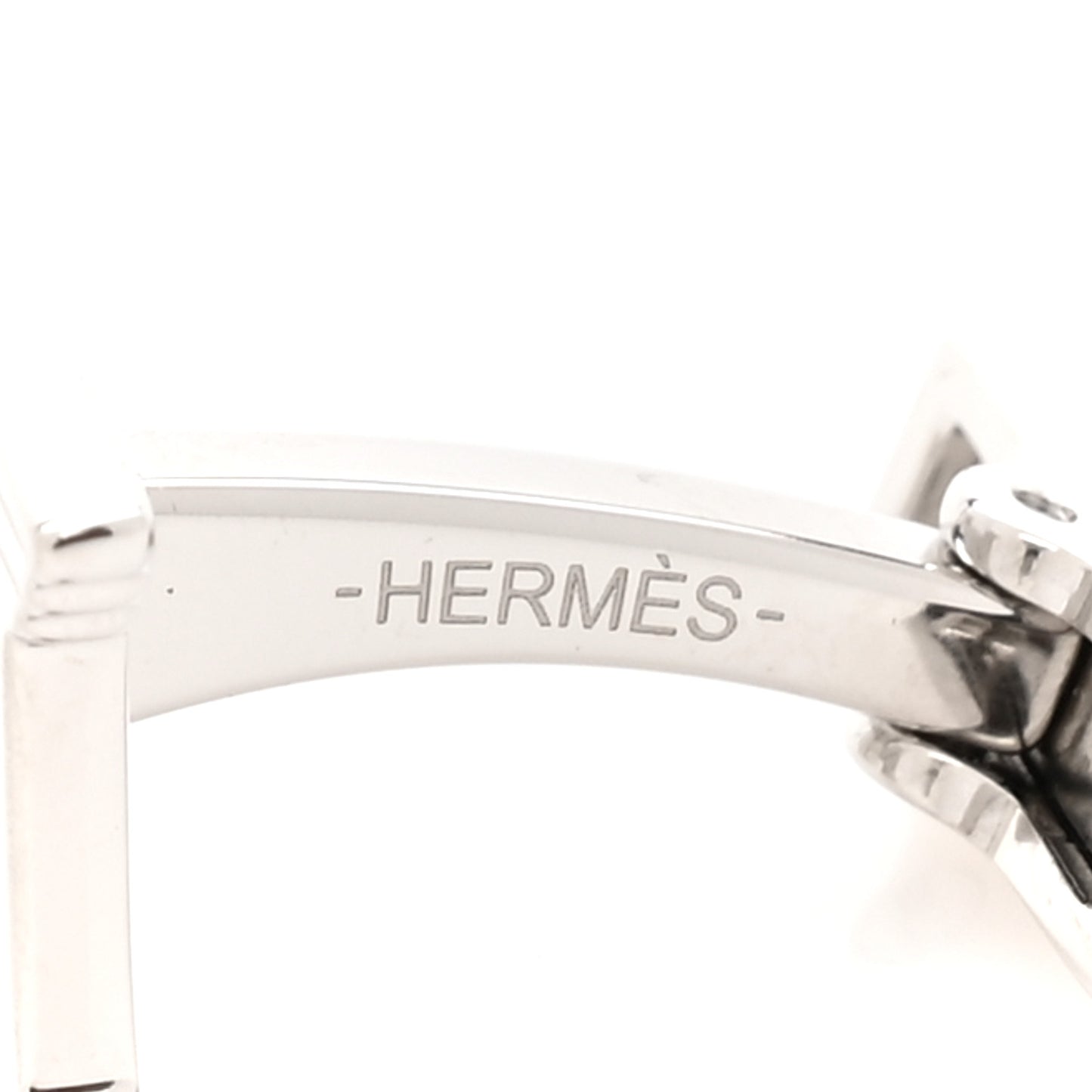 Brushed Palladium Pegase H Cufflinks Silver