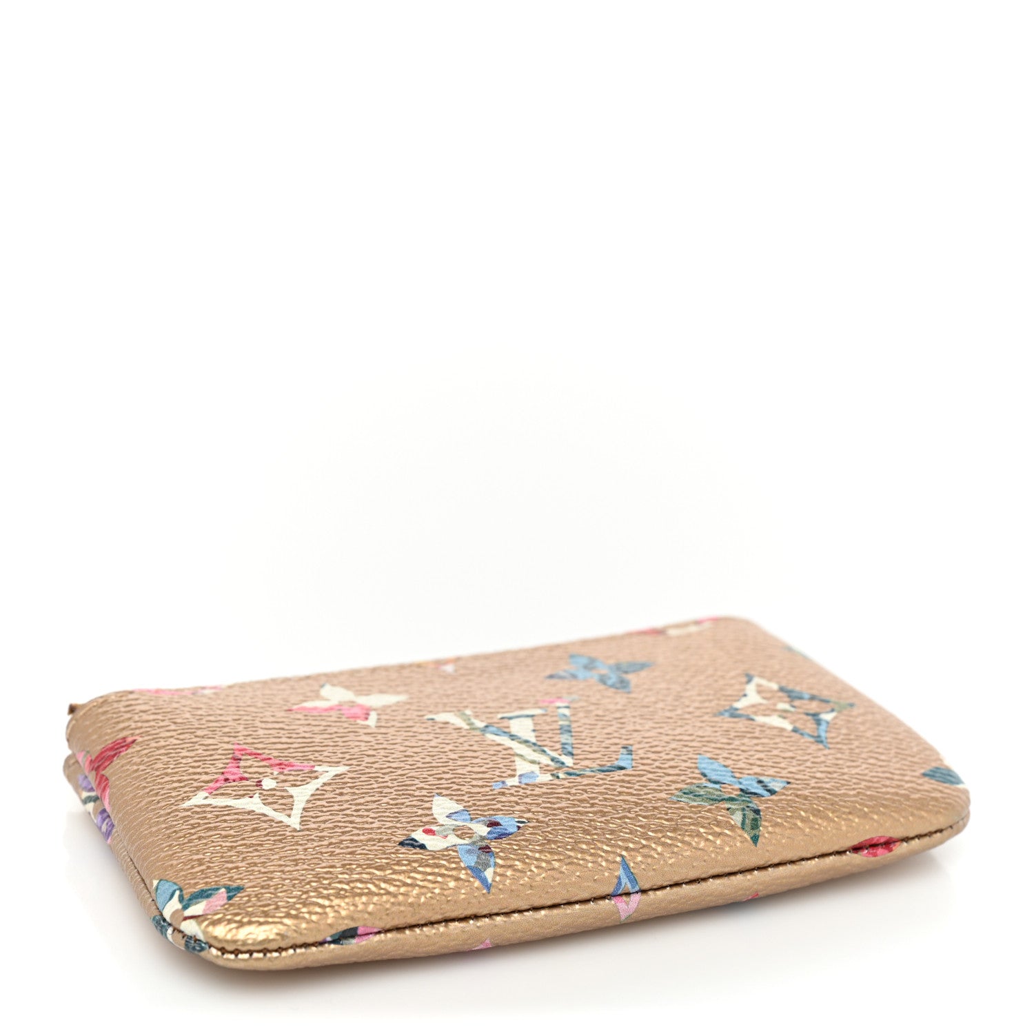 Louis Vuitton Metallic Monogram LV Garden Key Pouch Gold 4 of 7