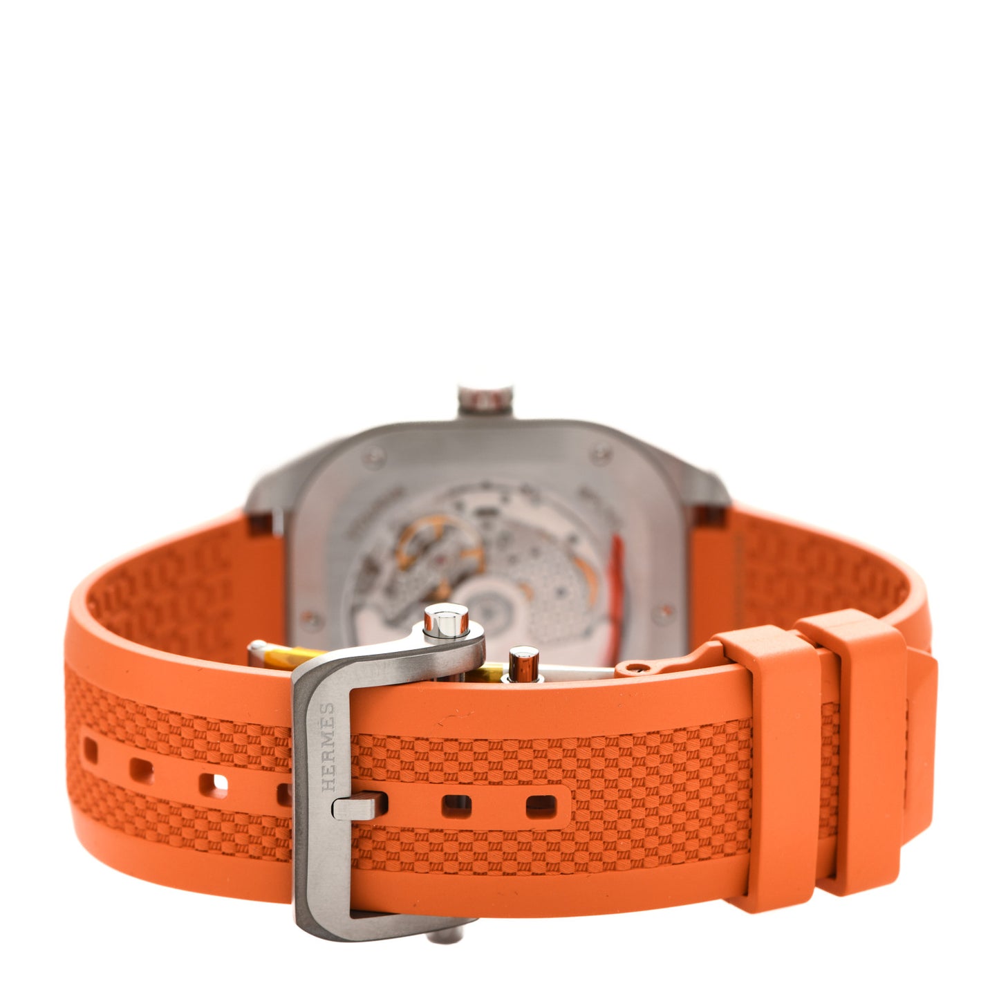 Titanium Rubber 39mm H08 Automatic Watch Orange