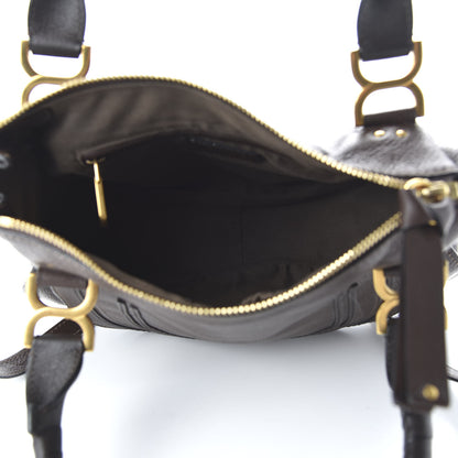 Chloe Calfskin Medium Marcie Satchel Coffee Shot 6 of 10