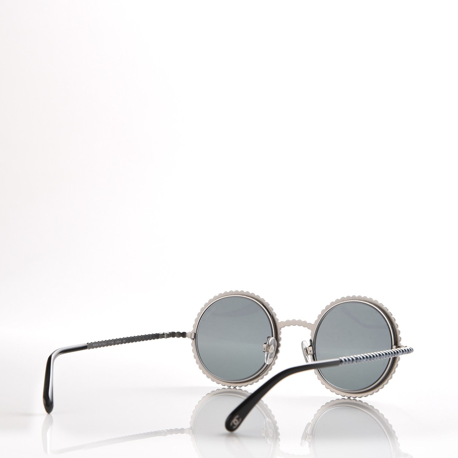 Chanel Pearl Round Sunglasses 71138 Grey 4 of 9