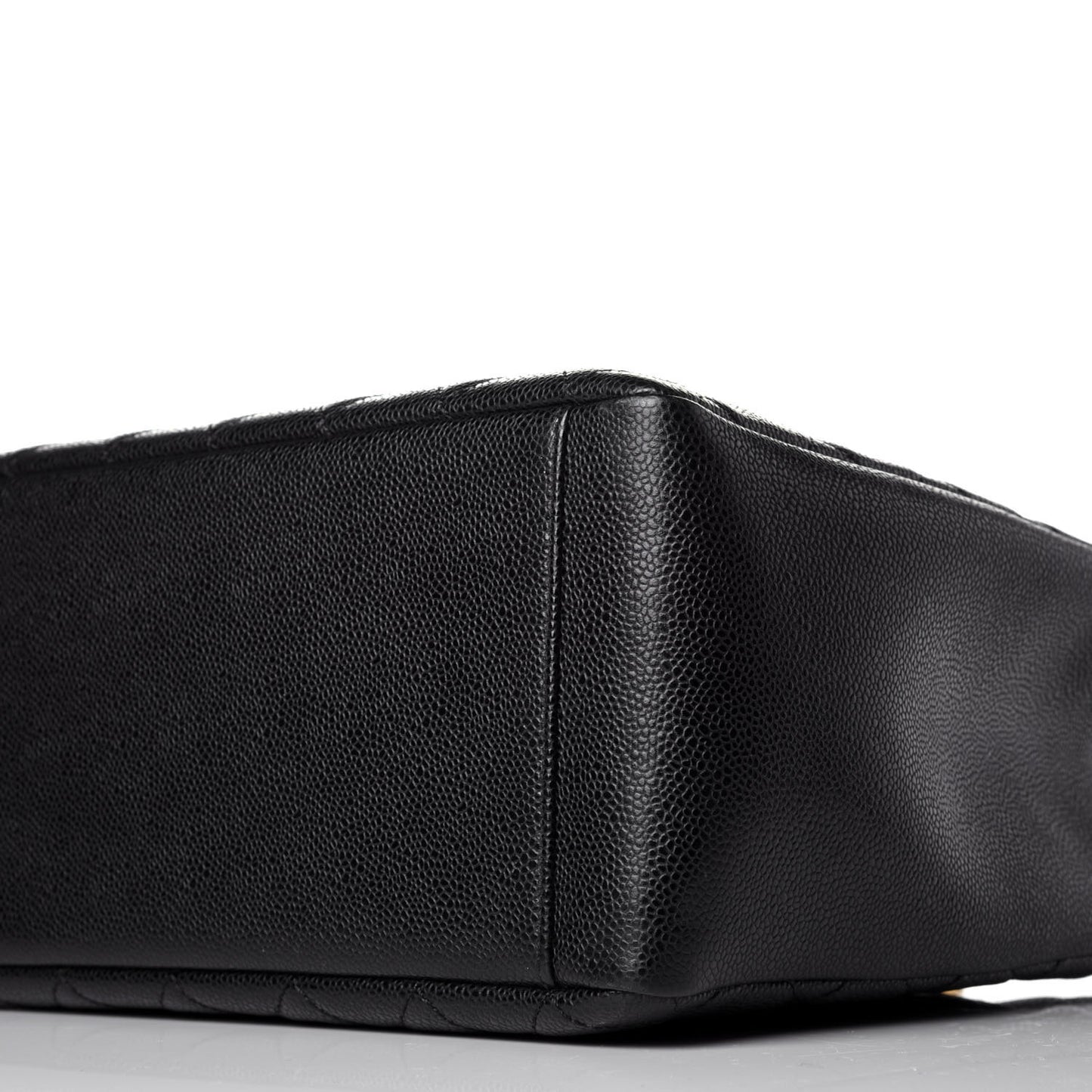 Caviar Quilted Grand Shopping Tote GST Black