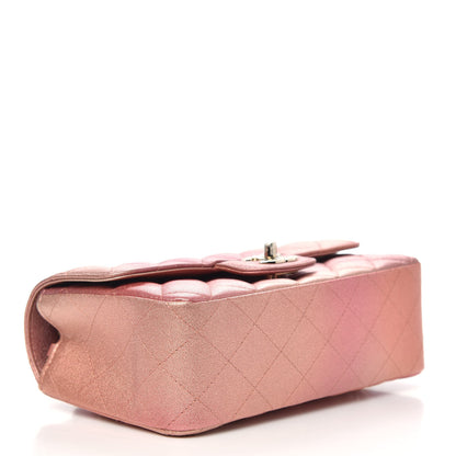 Chanel Metallic Lambskin Quilted Ombre Mini Rectangular Flap Pink 4 of 10
