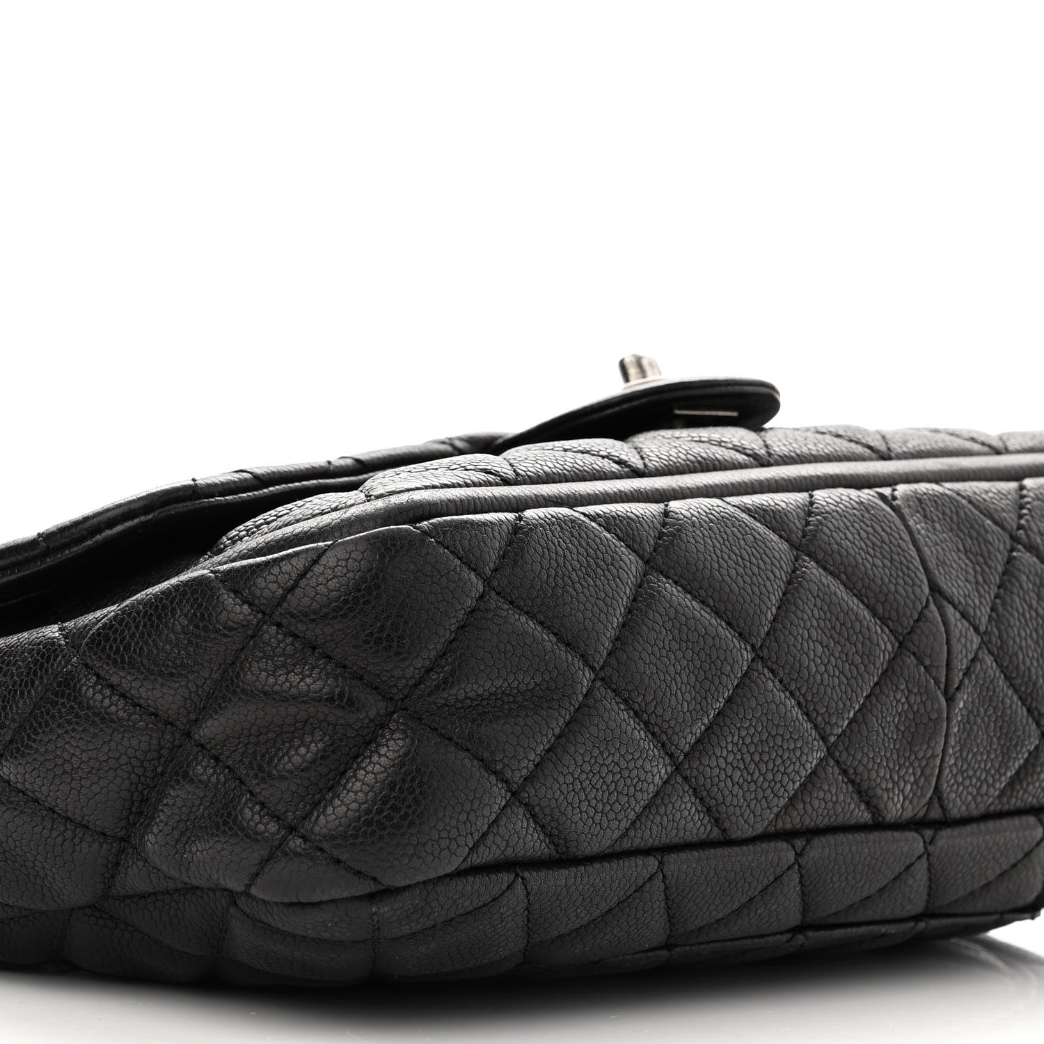 Chanel Caviar Quilted Large Now and Forever Flap Black 9 of 11
