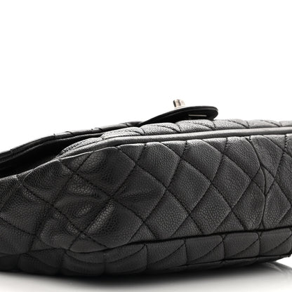 Chanel Caviar Quilted Large Now and Forever Flap Black 9 of 11