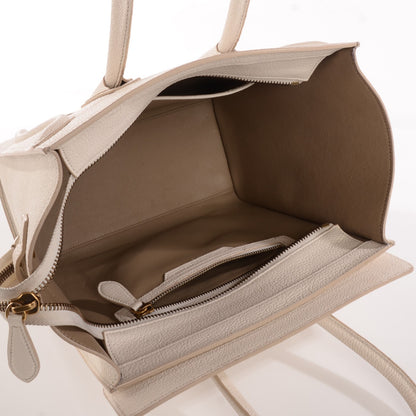 Celine Goatskin Micro Luggage White 4 of 15