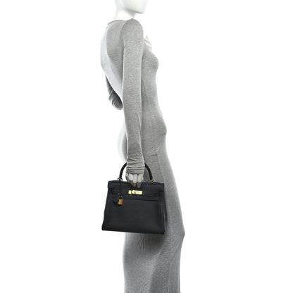 Hermes Togo Kelly Retourne 28 Black 2 of 11