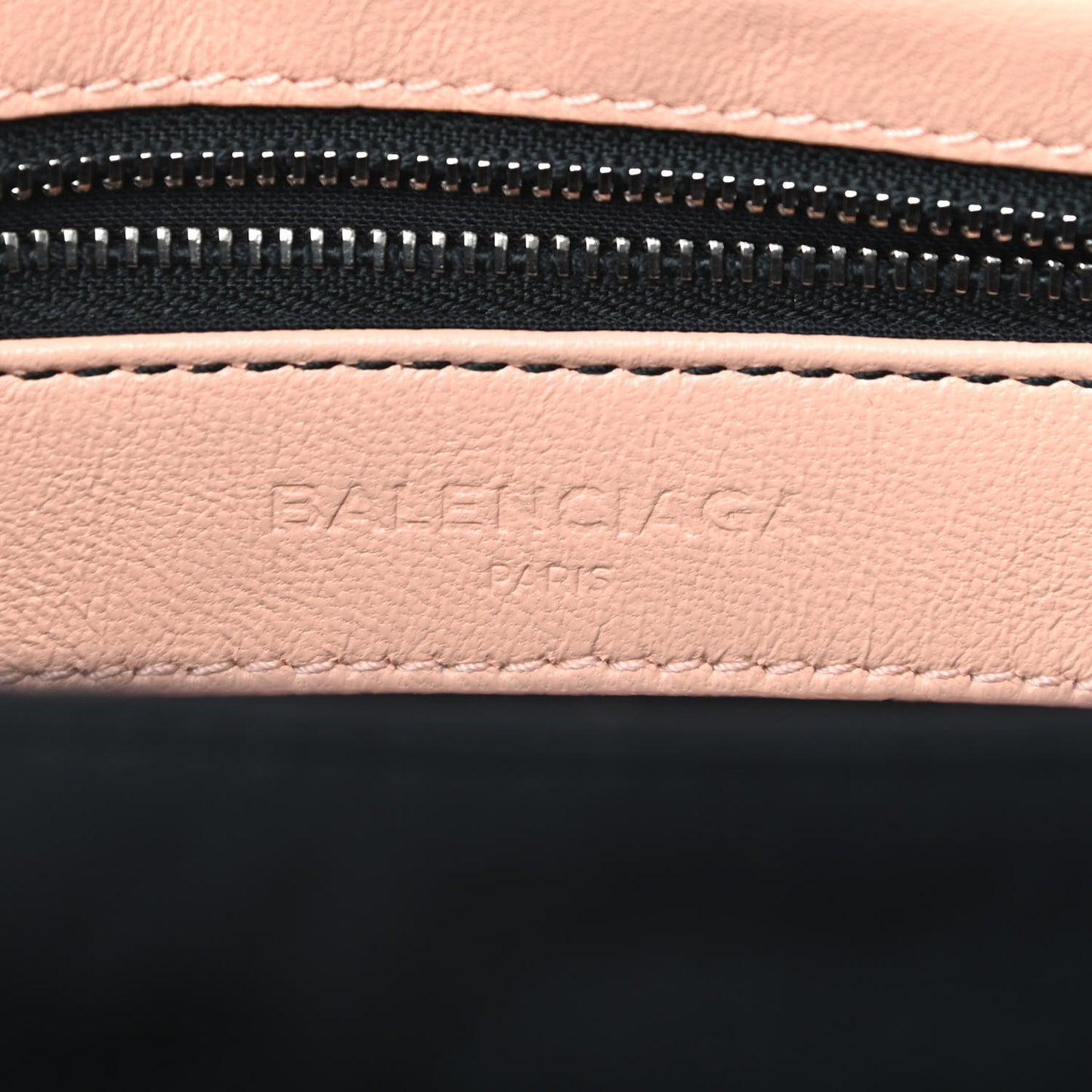 Chevre Silver Metallic Edge Hardware Envelope Clutch Rose Corail