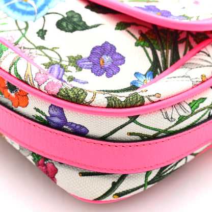 Gucci Canvas Flora Floral Shoulder Bag White Fuchsia Fluo 9 of 9