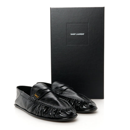 Saint Laurent Calfskin Le Loafer Foldable Mens Penny Slippers 43 Black 10 of 10