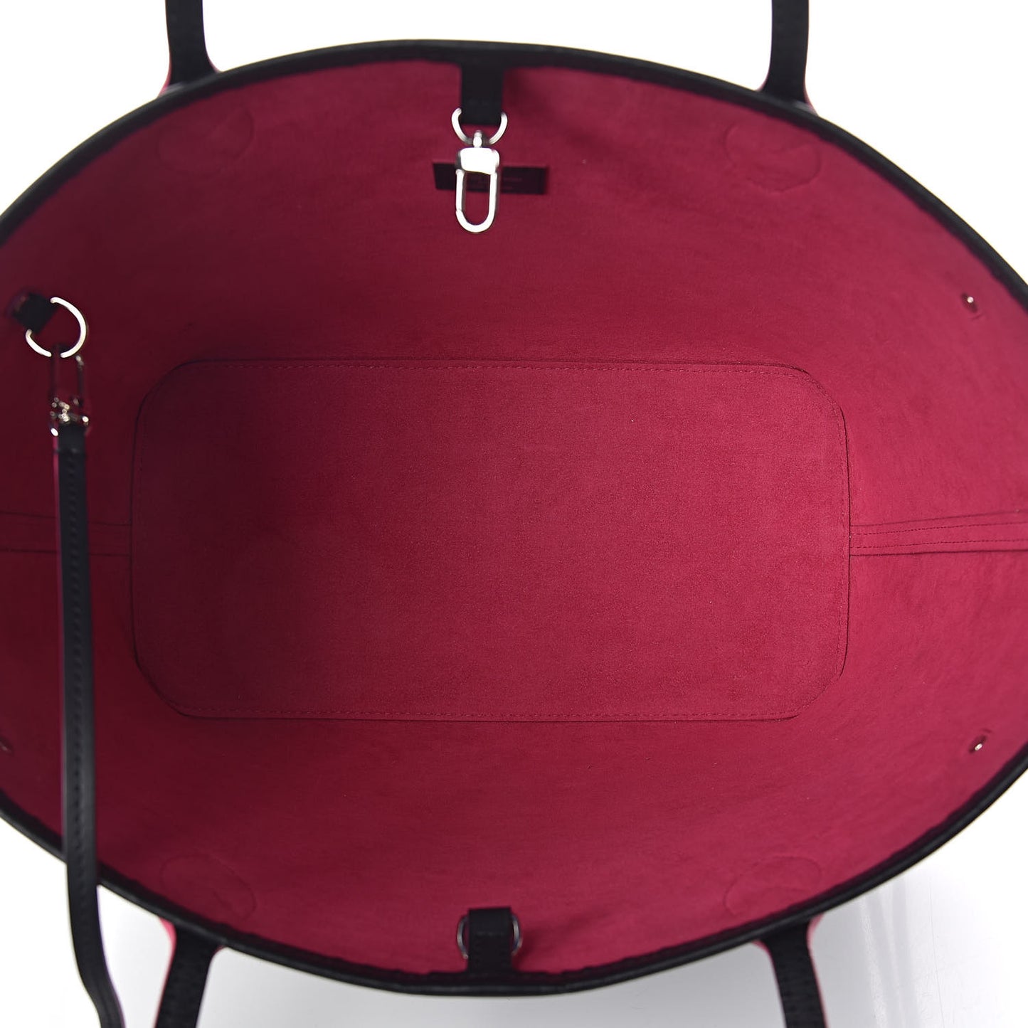 Epi Neverfull MM Black Hot Pink