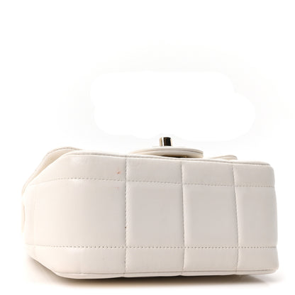 Chanel Lambskin Resin Crystal Square Quilted Monacoco Mini Square Flap White 4 of 11