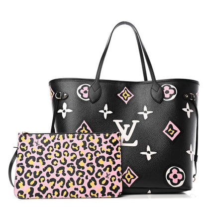 Louis Vuitton Monogram Giant Wild At Heart Neverfull MM Black 1 of 4