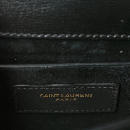Saint Laurent Calfskin Medium Monogram Sunset Black 6 of 6