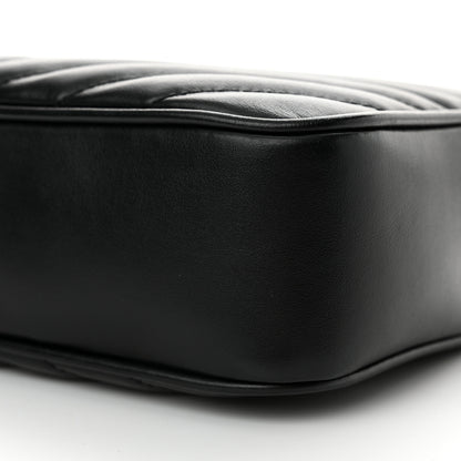 Saint Laurent Calfskin Matelasse Monogram Lou Camera Bag Black 9 of 10