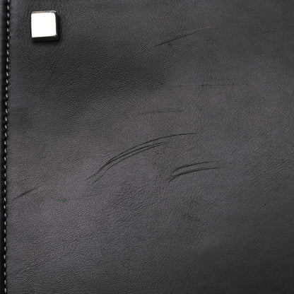 Celine Cotton Canvas Striped Medium Phantom Luggage White Green 19 of 25