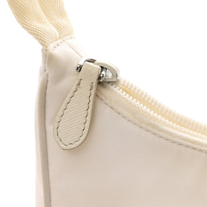 Prada Tessuto Nylon Mini Re-Edition 2000 Bag White 13 of 13