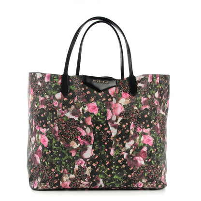 Givenchy Coated Canvas Roses Camouflage Print Large Antigona Tote Black 1 of 11