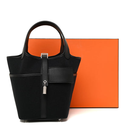 Hermes Toile Goeland Swift Cargo Picotin Lock 18 Black 10 of 10