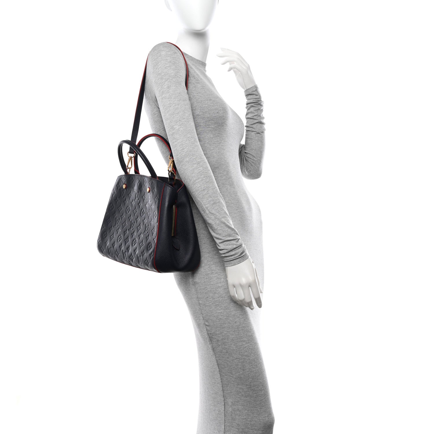 Louis Vuitton Empreinte Montaigne MM Marine Rouge 2 of 10