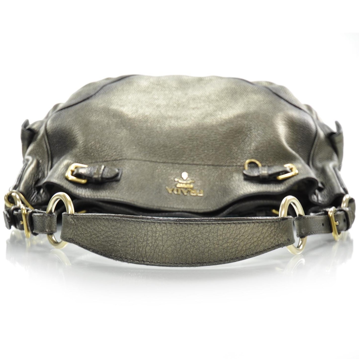 Vitello Daino Pocket Hobo Grey