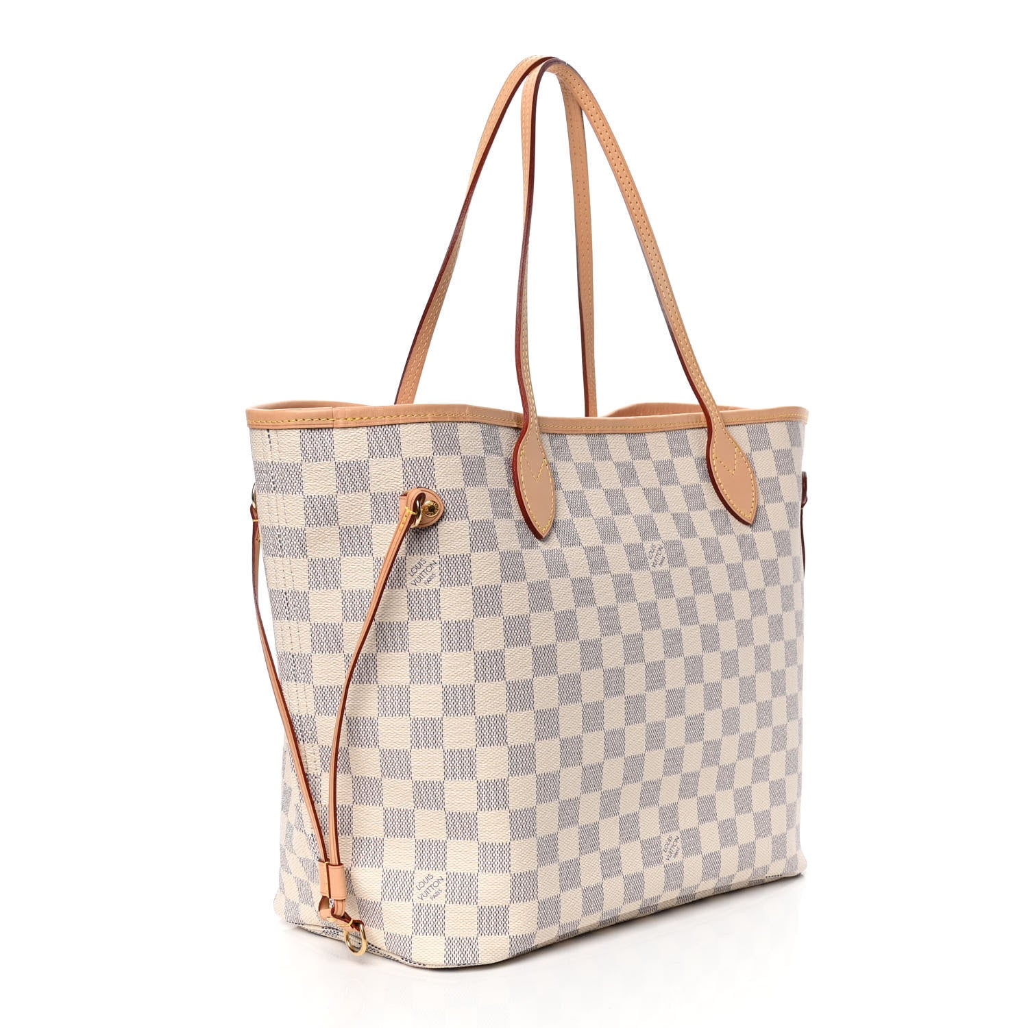 Louis Vuitton Damier Azur Neo Neverfull MM Rose Ballerine 3 of 6