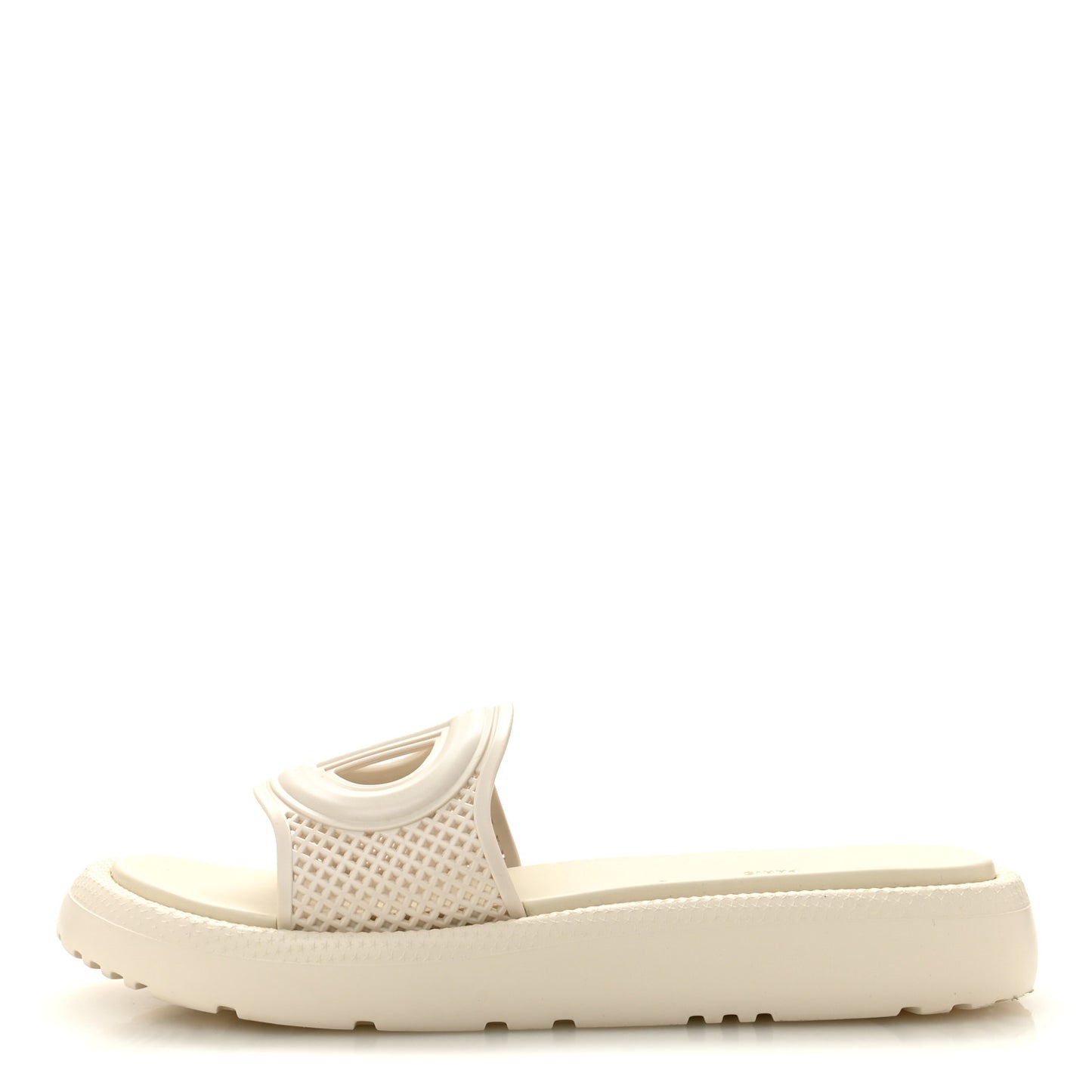 Rubber D-Club Slide Sandals 37 Off White