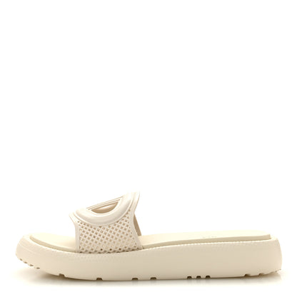 Christian Dior Rubber D-Club Slide Sandals 37 Off White 1 of 9