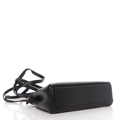 Fendi Nappa Micro Peekaboo Iconic Satchel Black 4 of 9