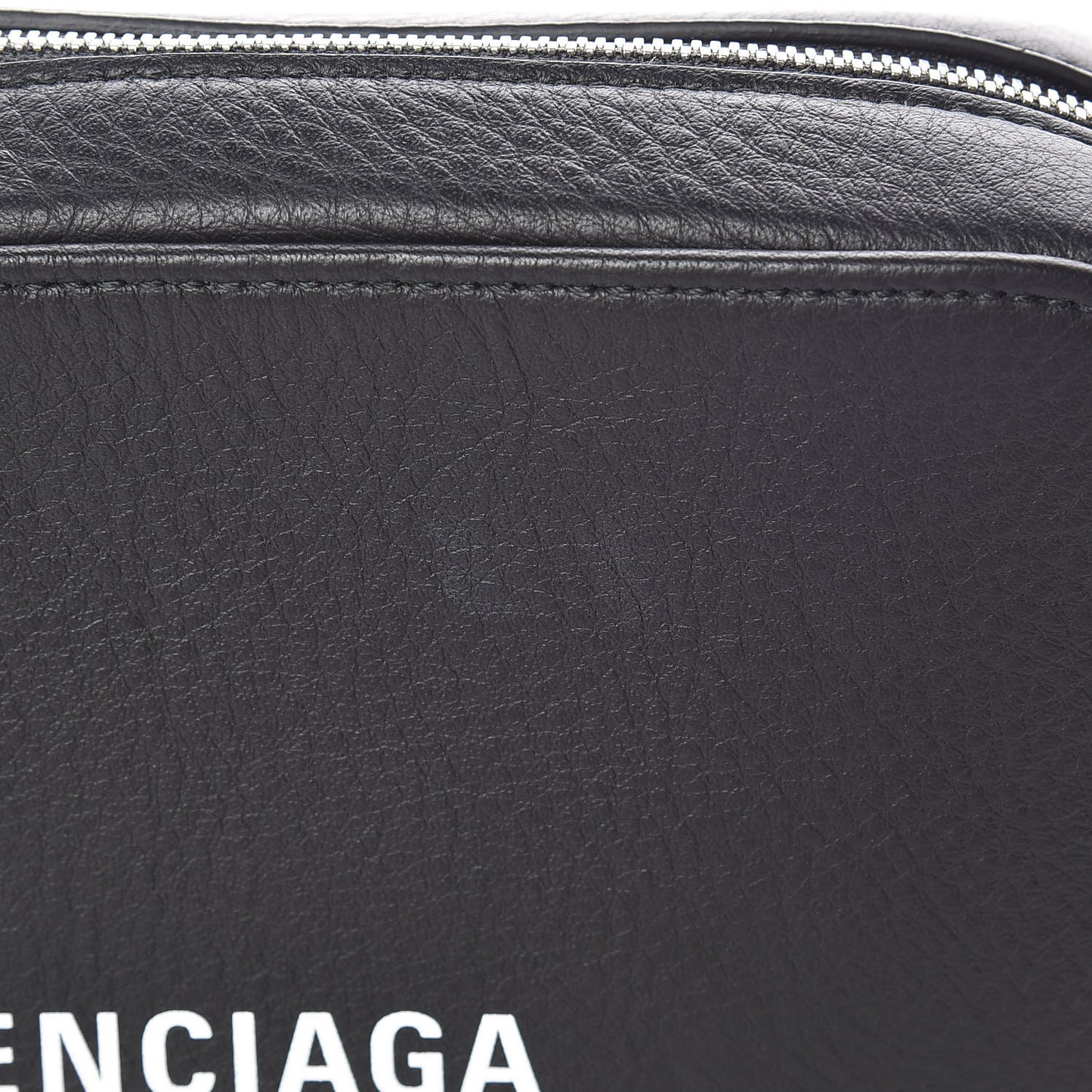 Calfskin Logo S Everyday Camera Bag Black