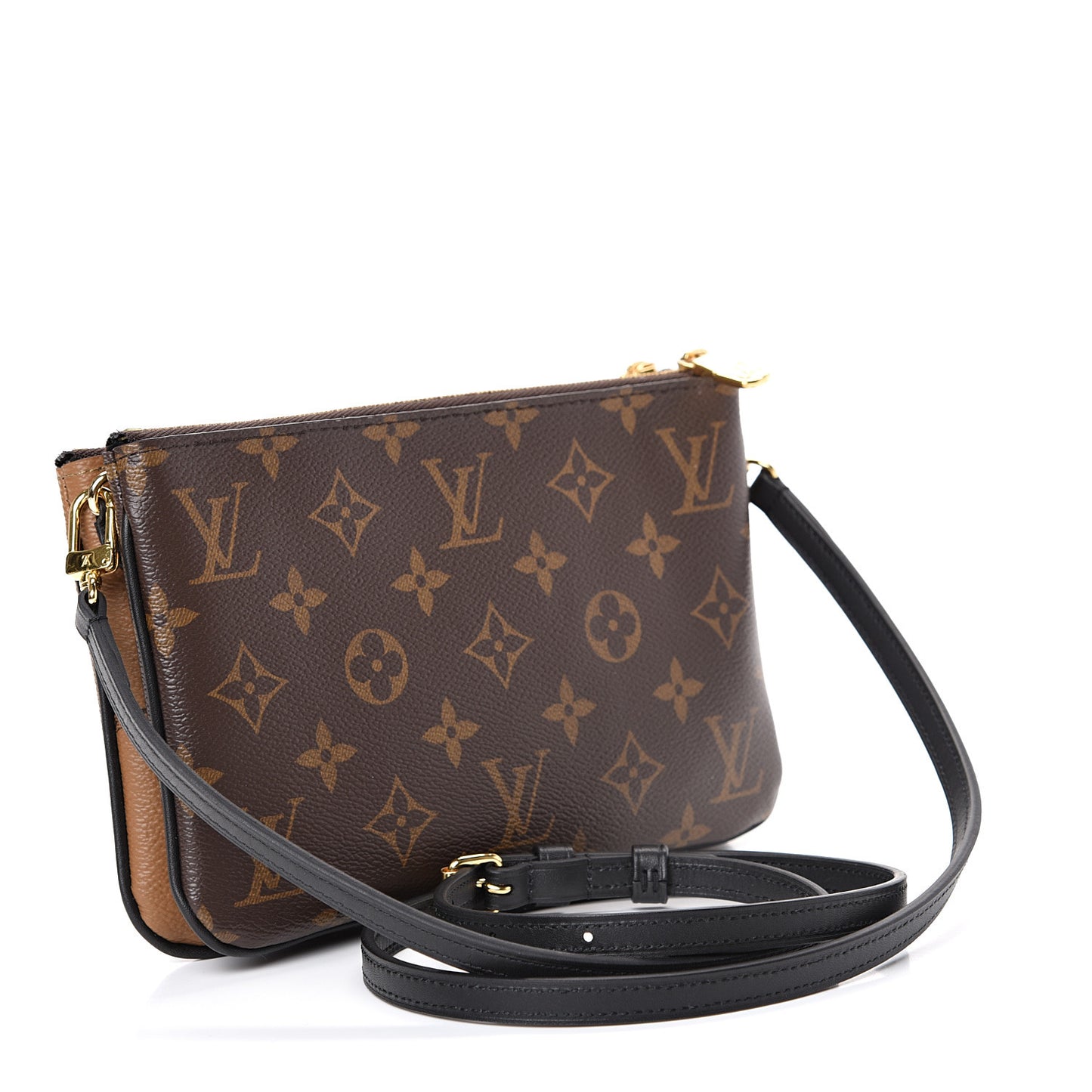 Reverse Monogram Giant Double Zip Pochette
