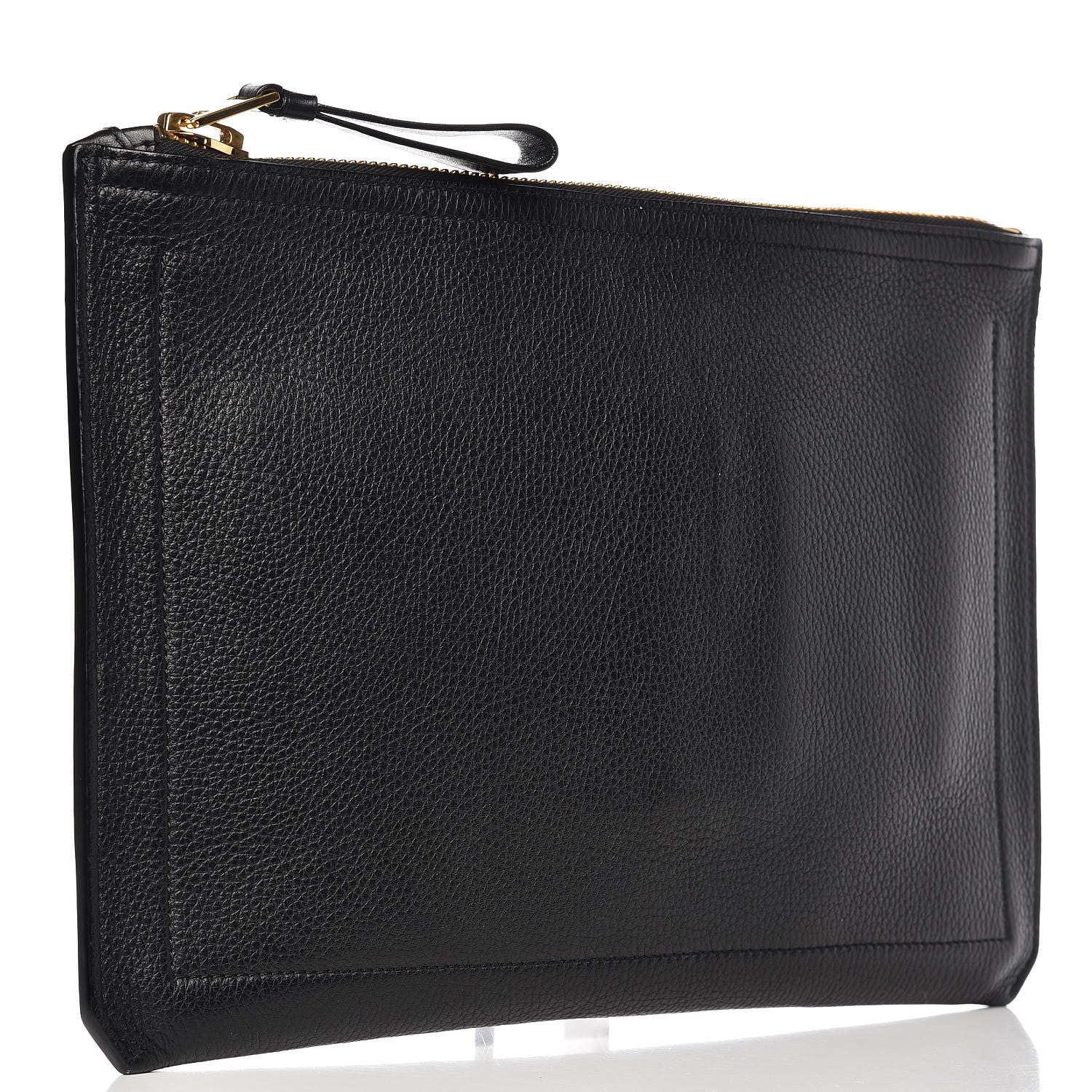 Gucci TOM FORD Calfskin Clutch With Handle Black 3 of 8
