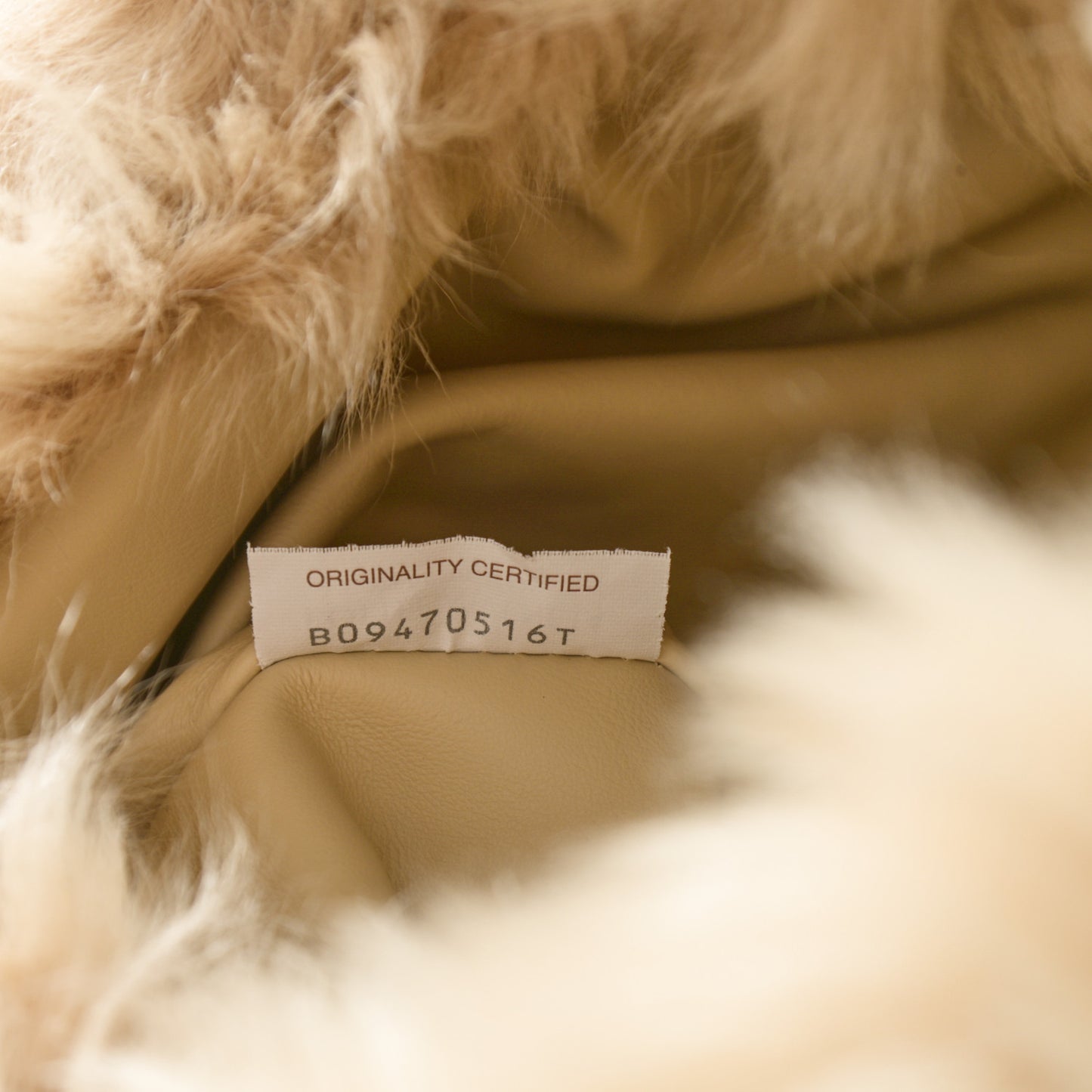 Shearling Lambskin The Pouch Chain Porridge