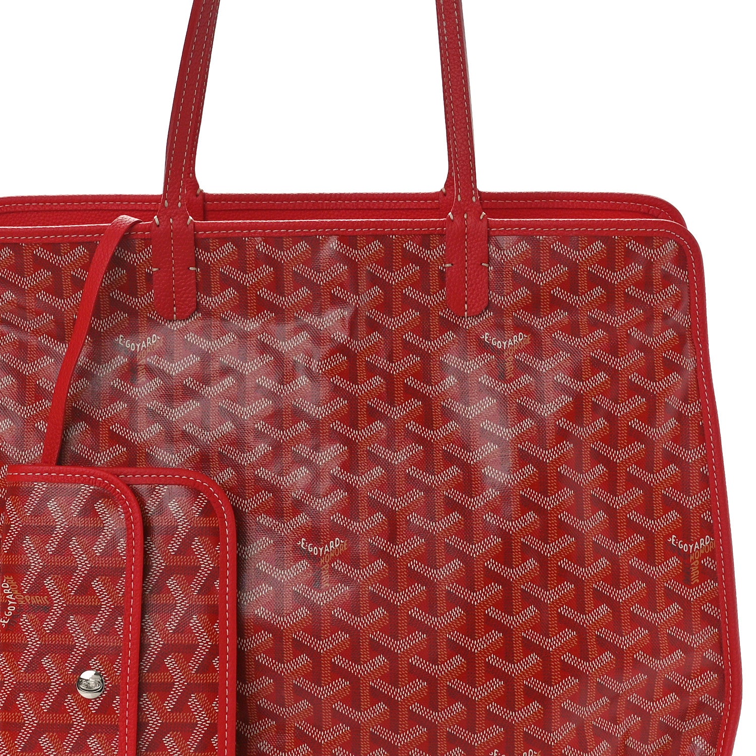 Goyard Goyardine Sac Hardy Pet Carrier PM Red 9 of 11