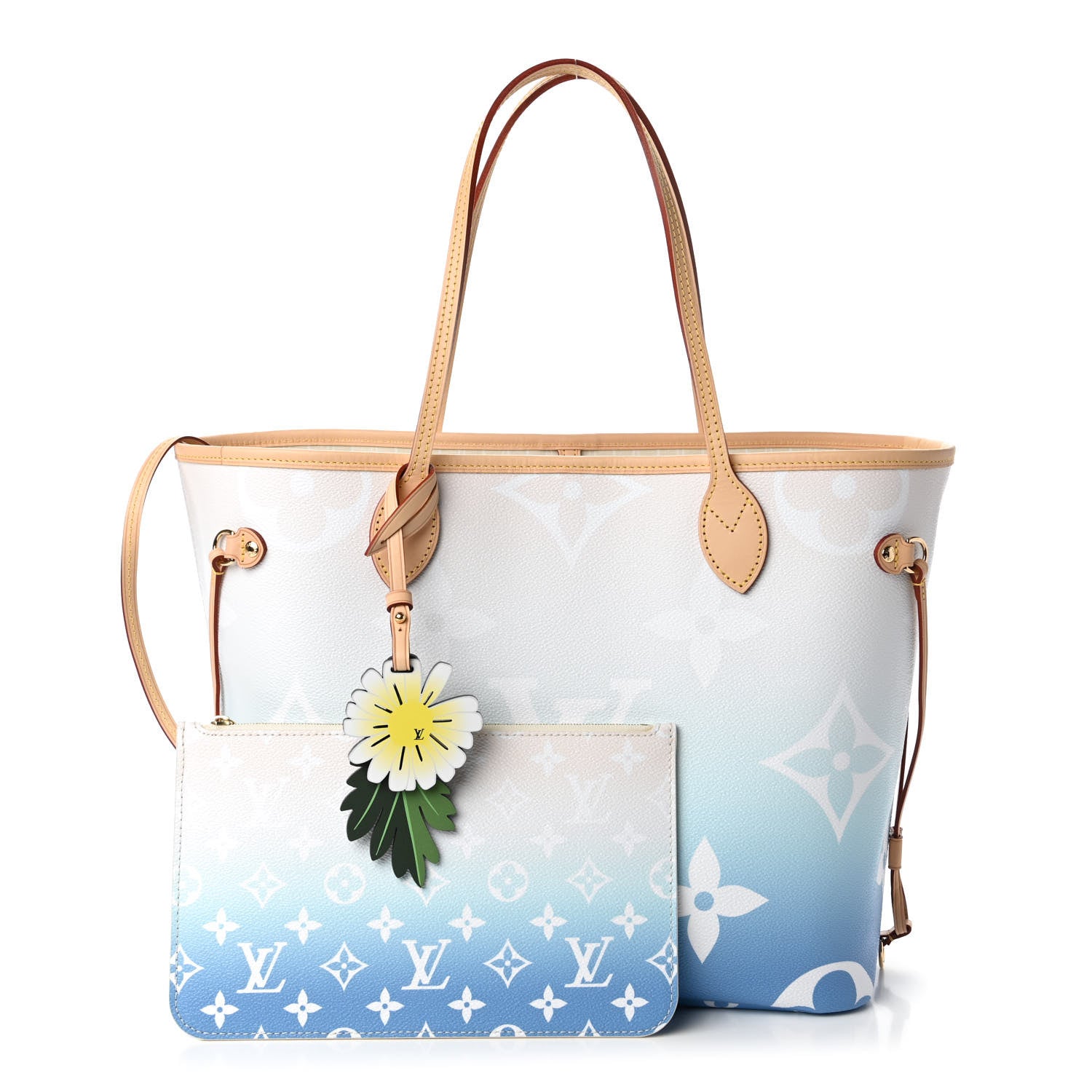 Louis Vuitton Monogram Giant By The Pool Neverfull MM Blue 1 of 9