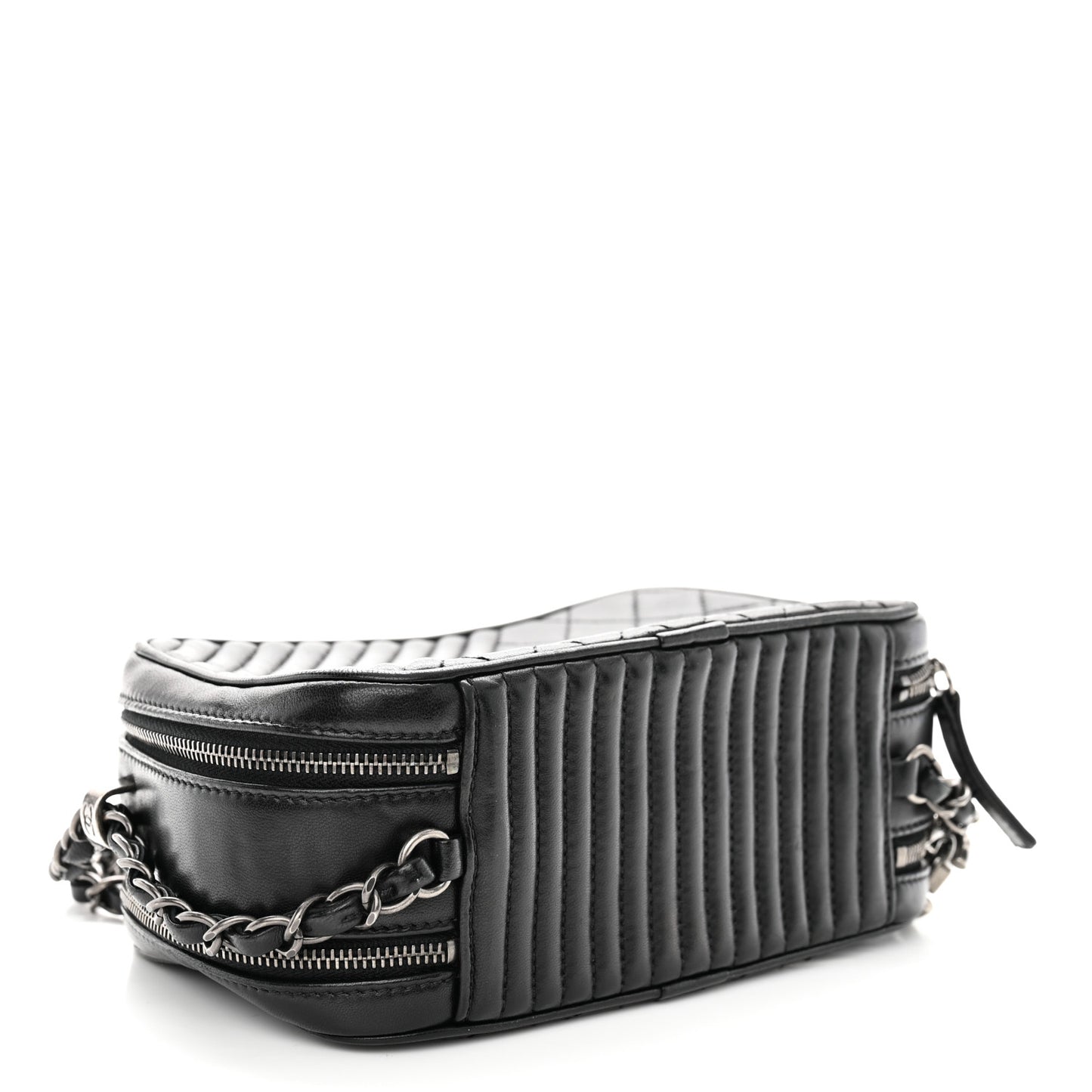 Lambskin Quilted Small Coco Boy Camera Bag Black