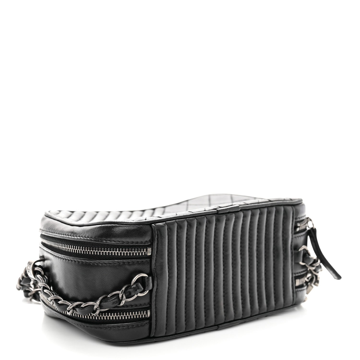 Chanel Lambskin Quilted Small Coco Boy Camera Bag Black 4 of 12